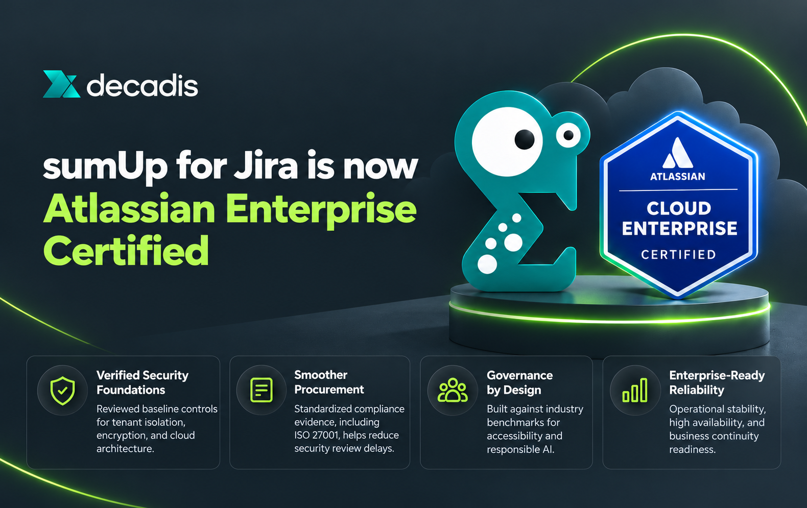sumUp for Jira earns Atlassian Enterprise Certified badge