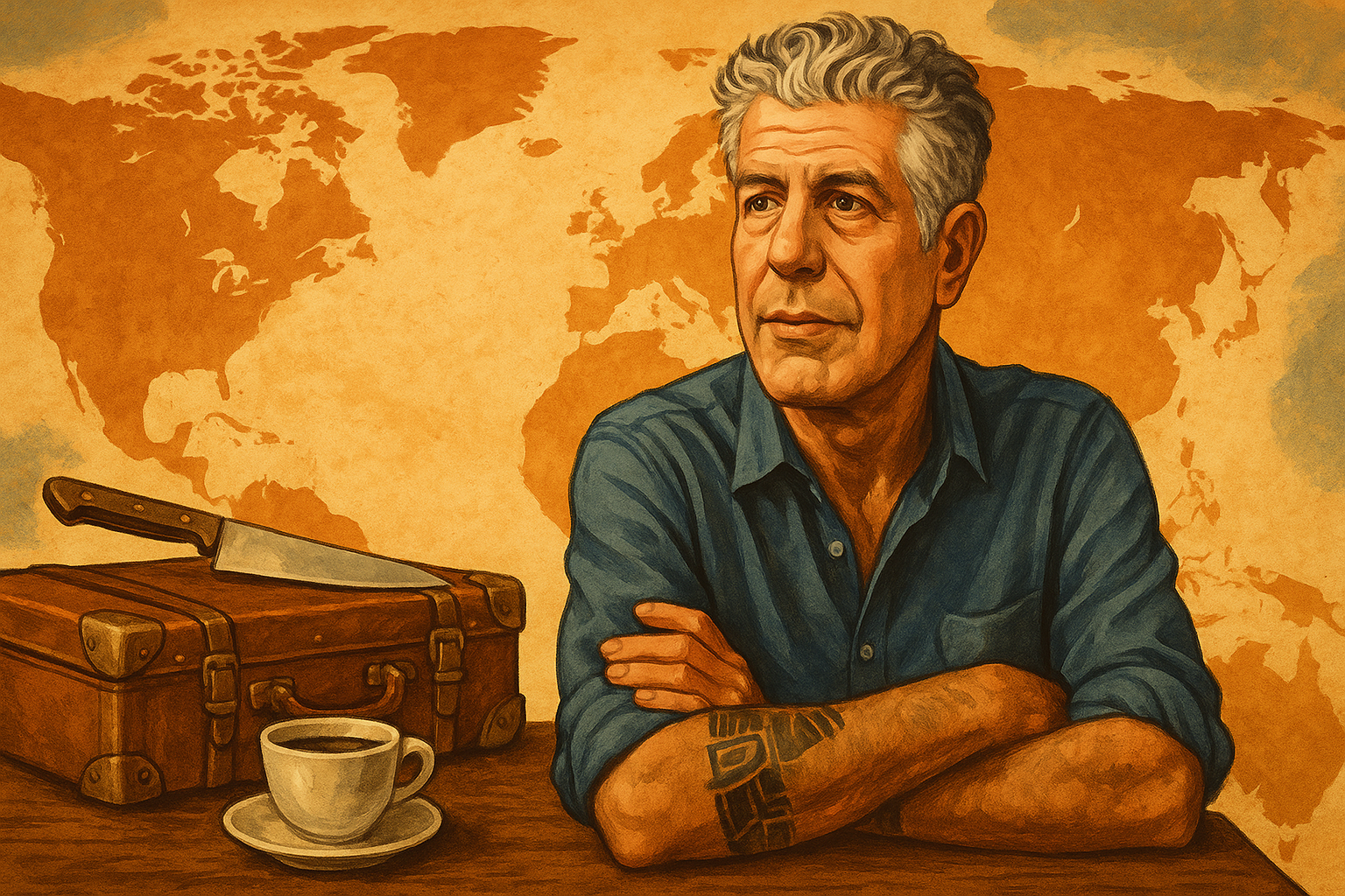 Anthony Bourdain: zeven levenslessen van een man die altijd onderweg bleef