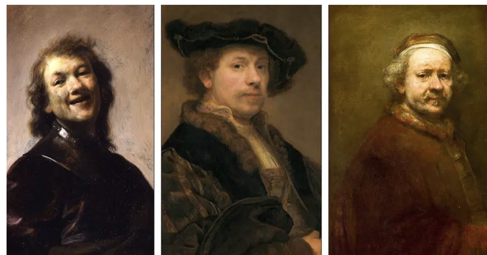De evolutie van Rembrandts zelfportretten: een leven in verf