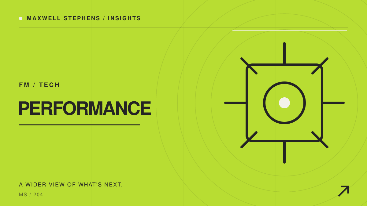 Data-Driven Facilities Management: Better Building Performance