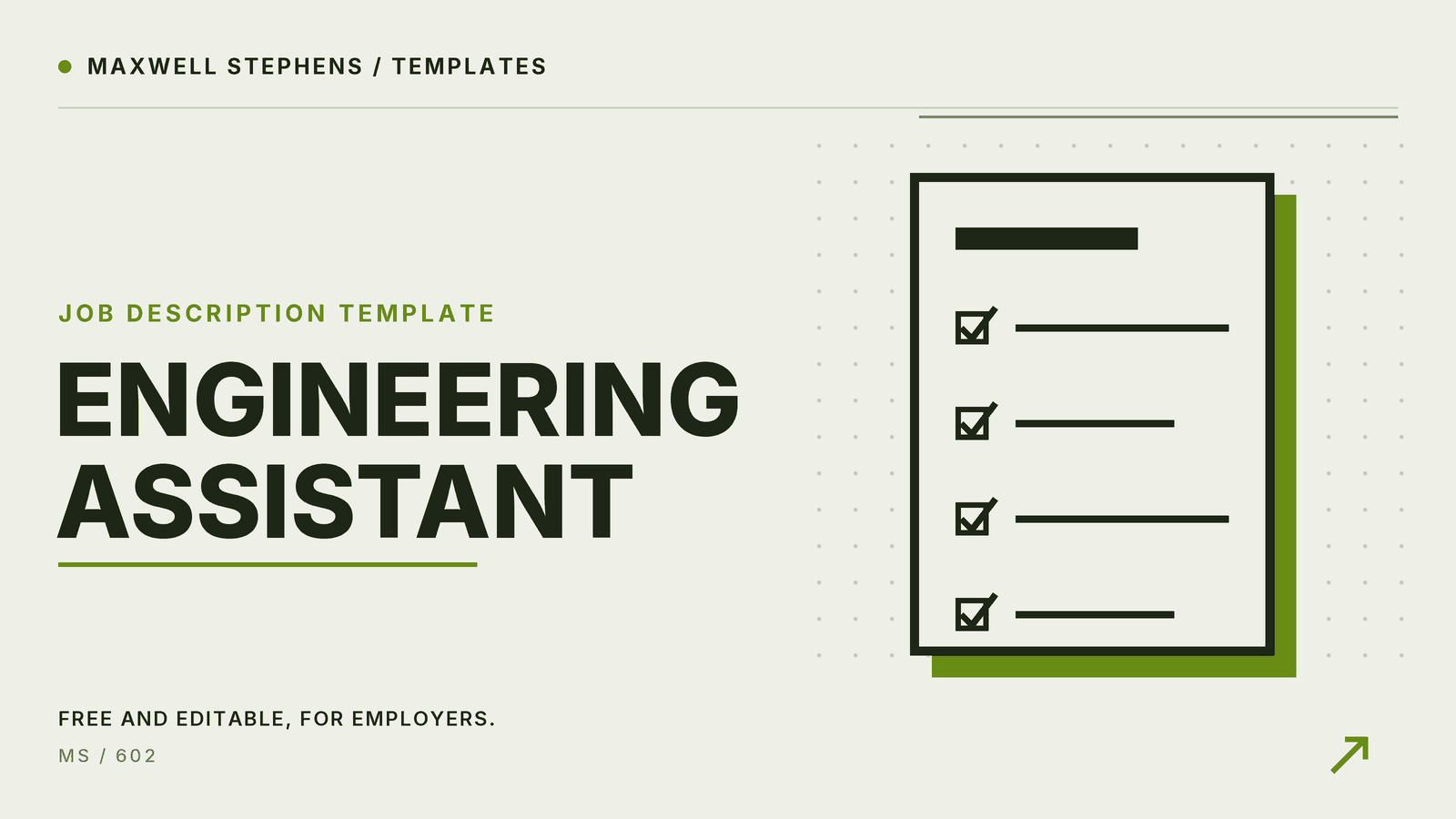 Engineering Assistant Job Description Template