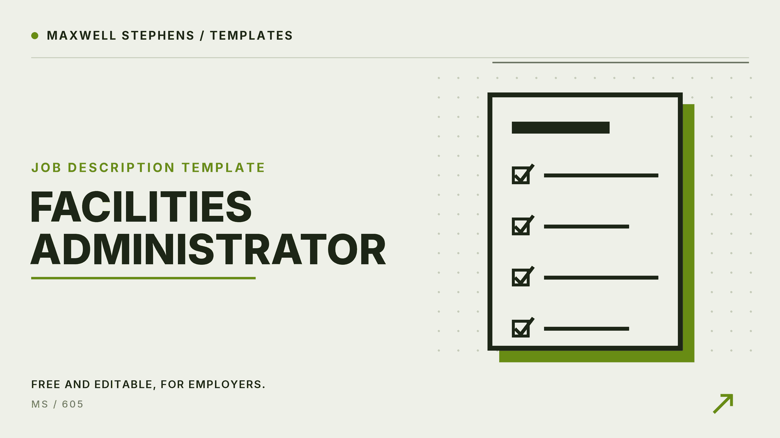 Facilities Administrator Job Description Template