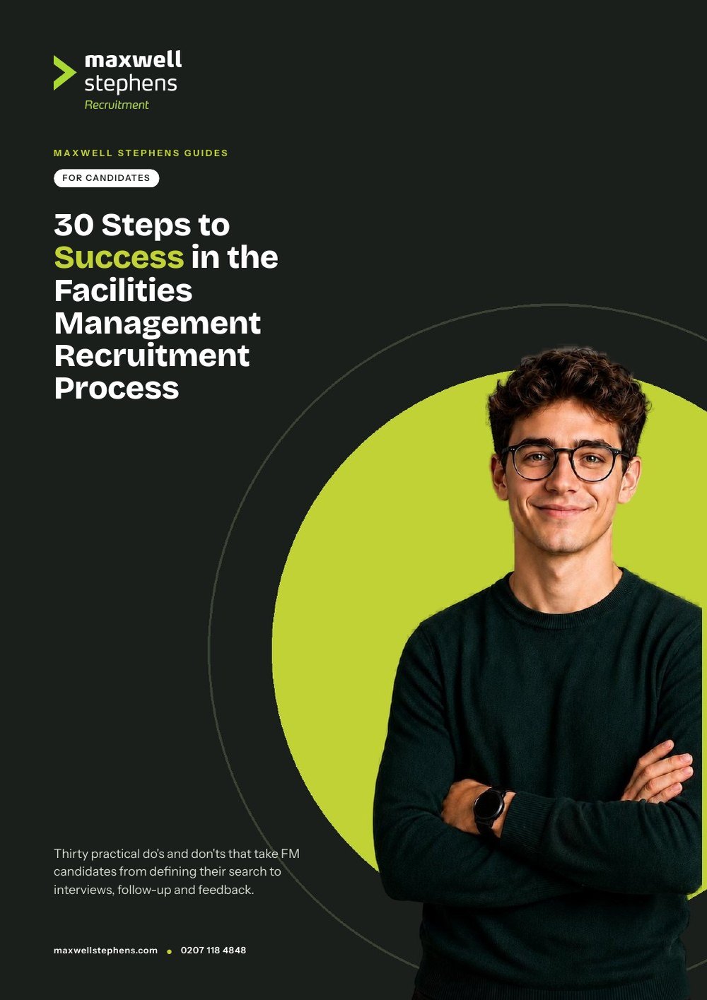 Cover of 30 Steps to Success in the Facilities Management Recruitment Process, a Maxwell Stephens Guide