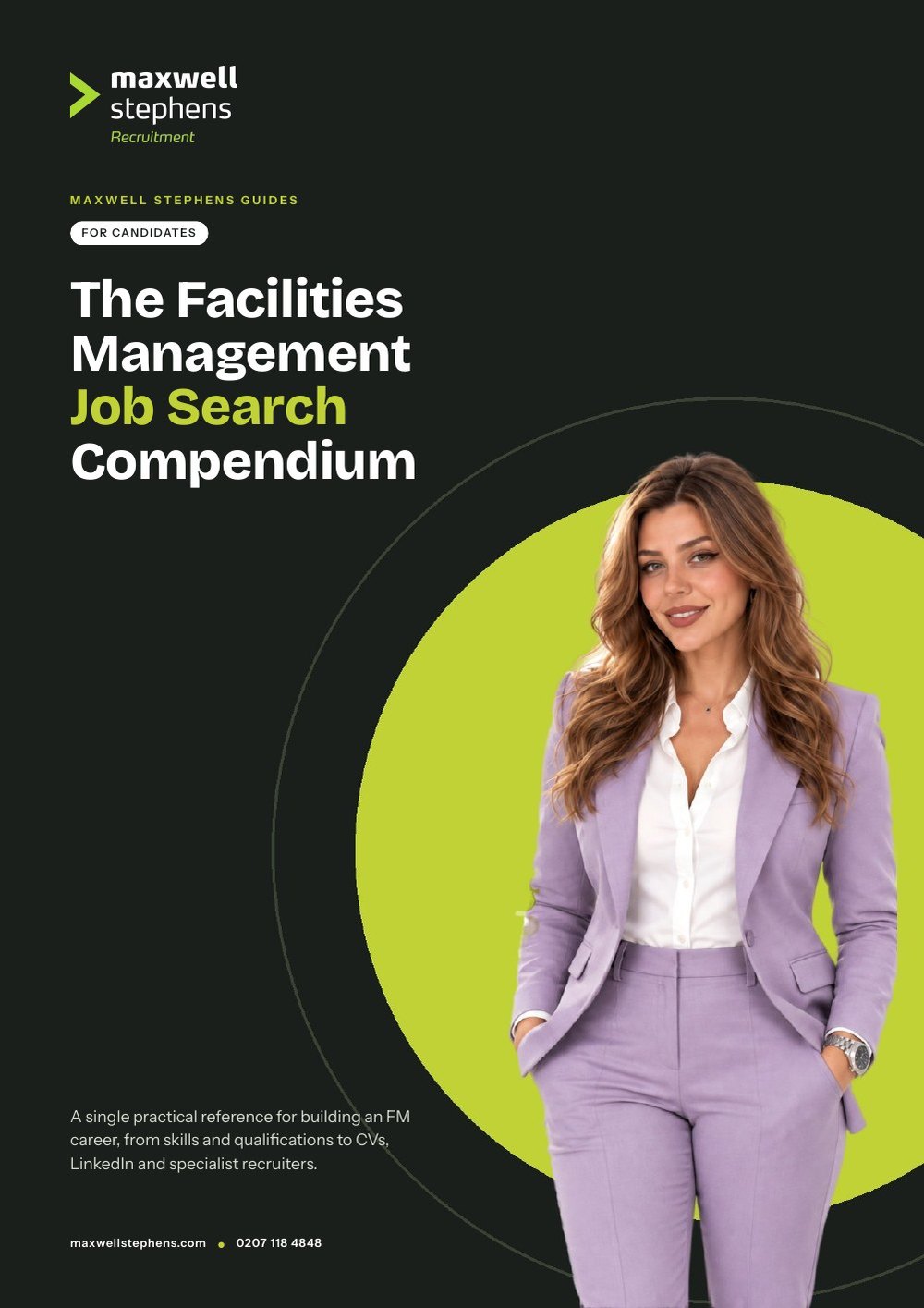 Cover of The Facilities Management Job Search Compendium, a Maxwell Stephens Guide