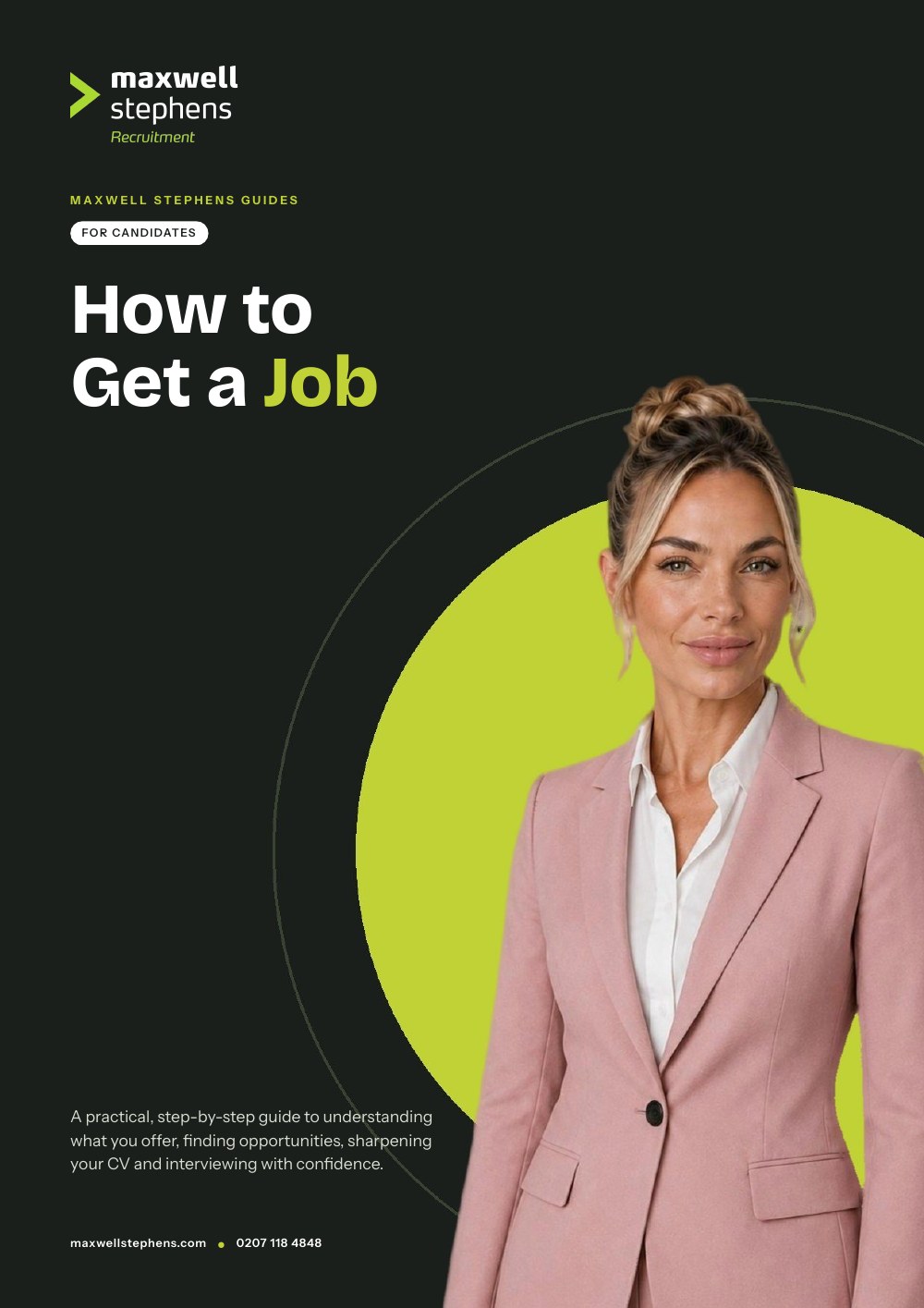Cover of How to Get a Job, a Maxwell Stephens Guide