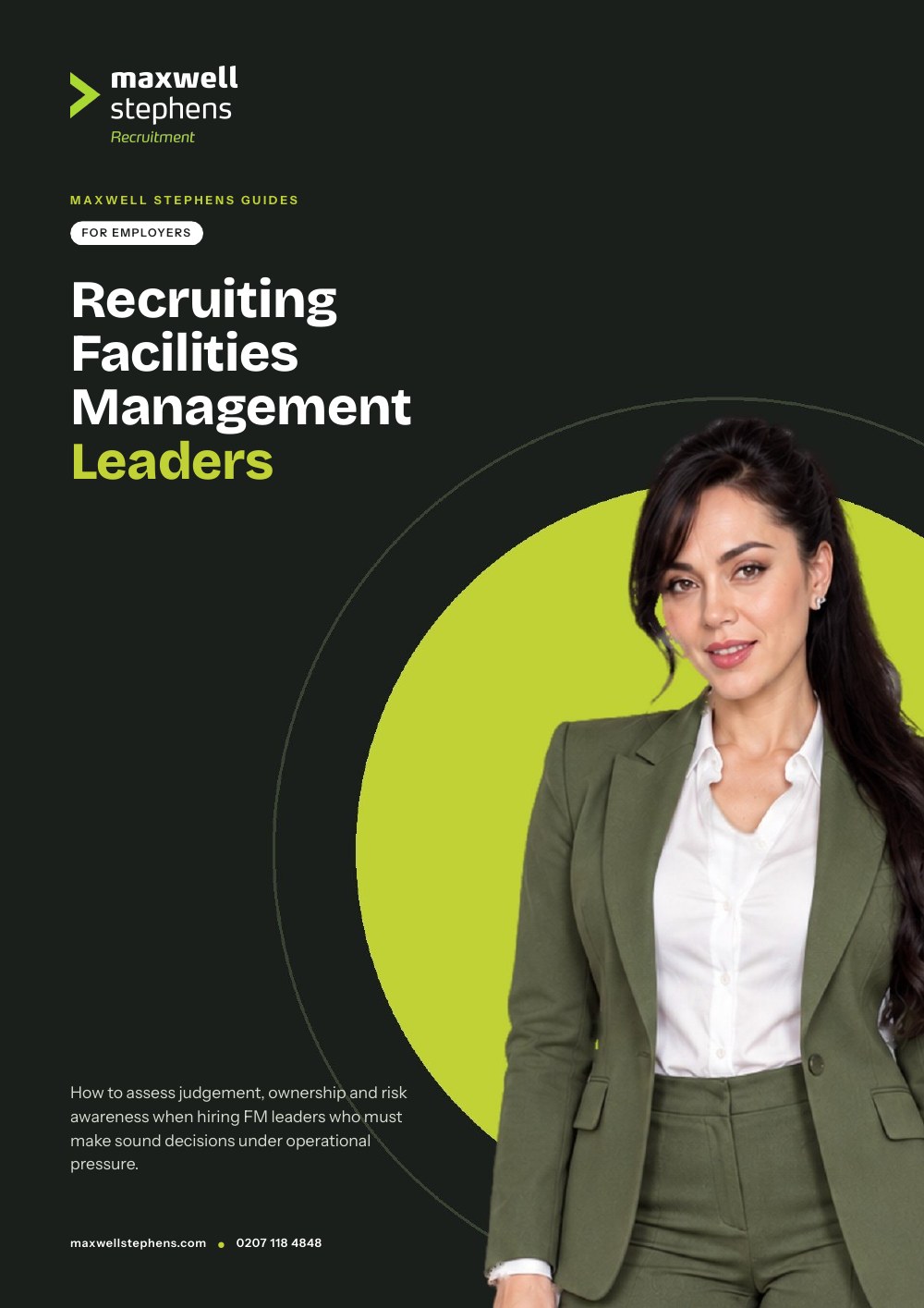 Cover of Recruiting Facilities Management Leaders, a Maxwell Stephens Guide