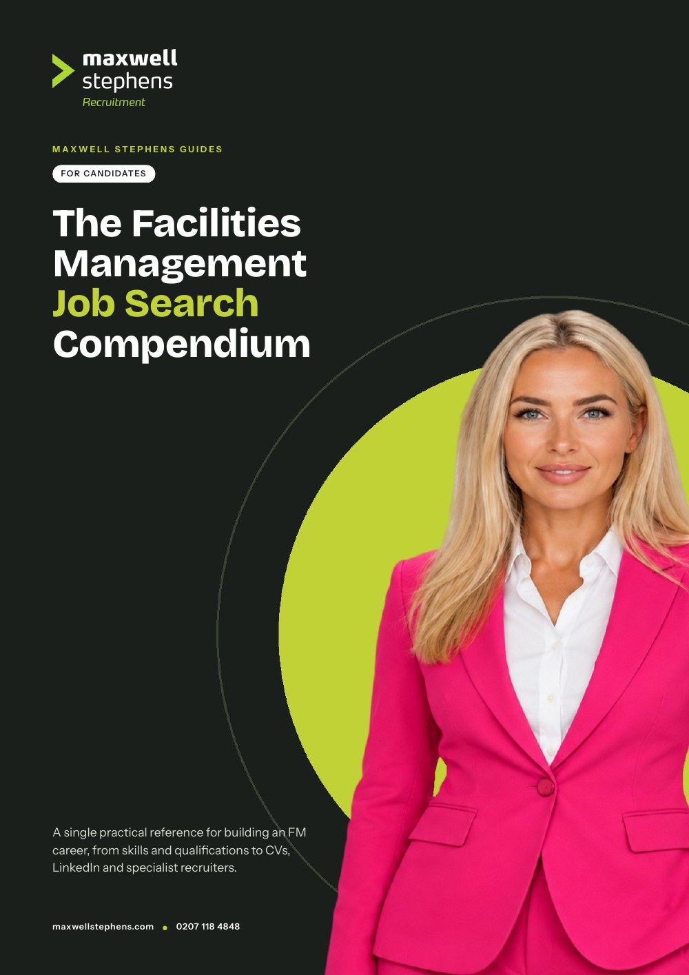 Cover of The Facilities Management Job Search Compendium, a Maxwell Stephens Guide