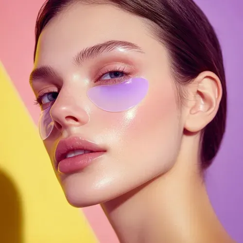 девушка с сияющей кожей