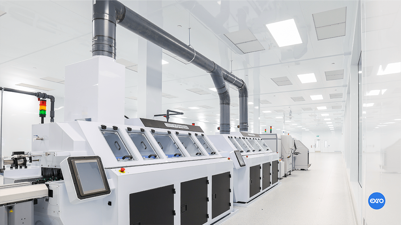 Clean room of Exro's Calgary Manufacturing Facility.