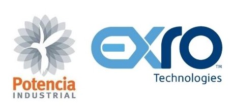 Potencia Industrial and Exro Technologies Logos