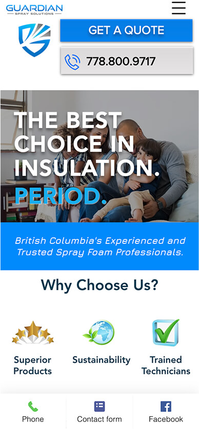 Northwest Spray Foam Insulation website - best choice in insulation, digital marketing for spray foam contractors Vancouver