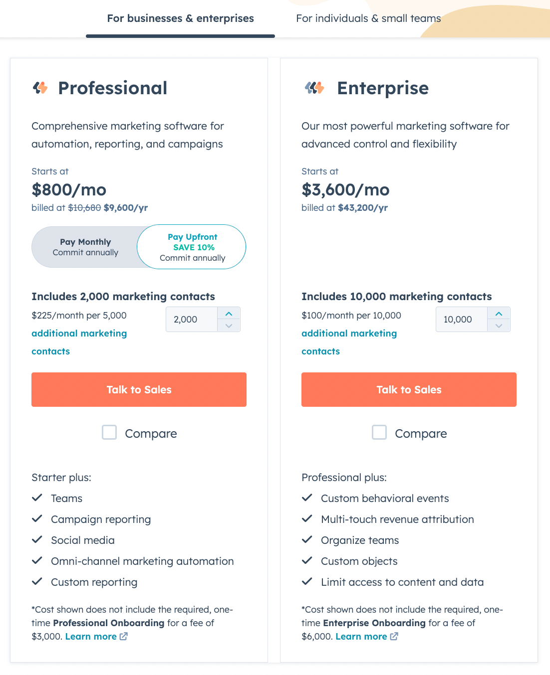 HubSpot Meetings Pricing (For businesses & enterprises) | Chili Piper Alternative