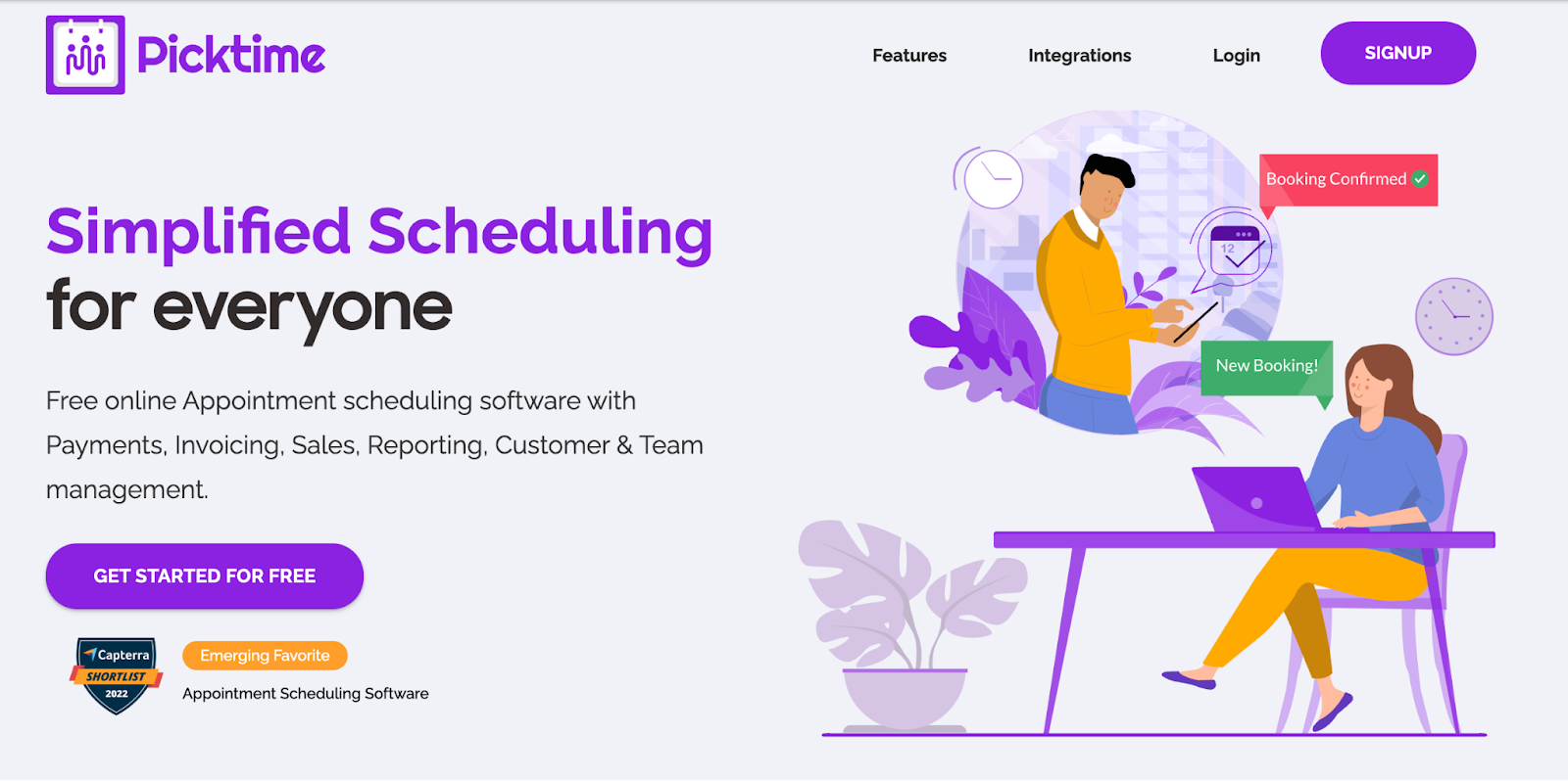 Picktime | Calendly Alternative