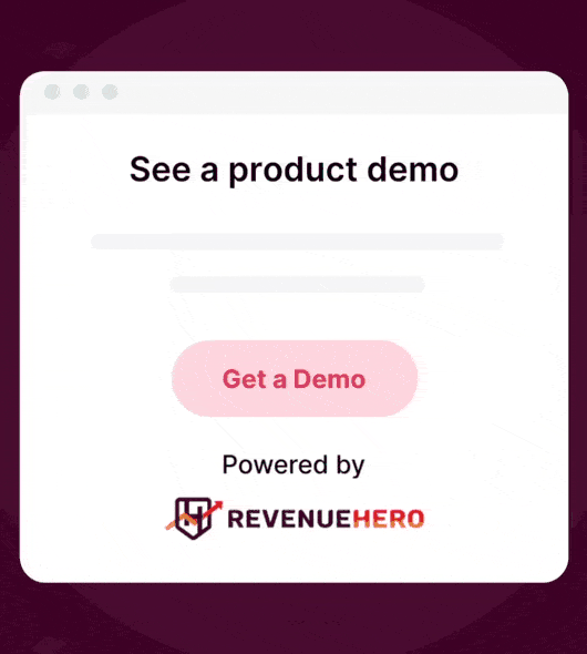 A GIF that shows RevenueHero’s instant scheduler for inbound leads in action.