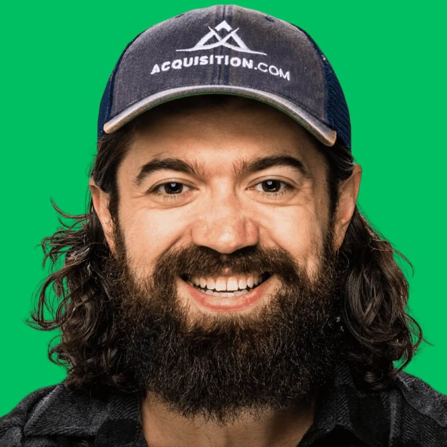 Portrait of Alex Hormozi, author of $100M Offers and founder of Acquisition.com, known for marketing and business scaling frameworks