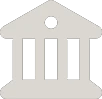 Gray icon of a classical government building with four columns and a triangular pediment.