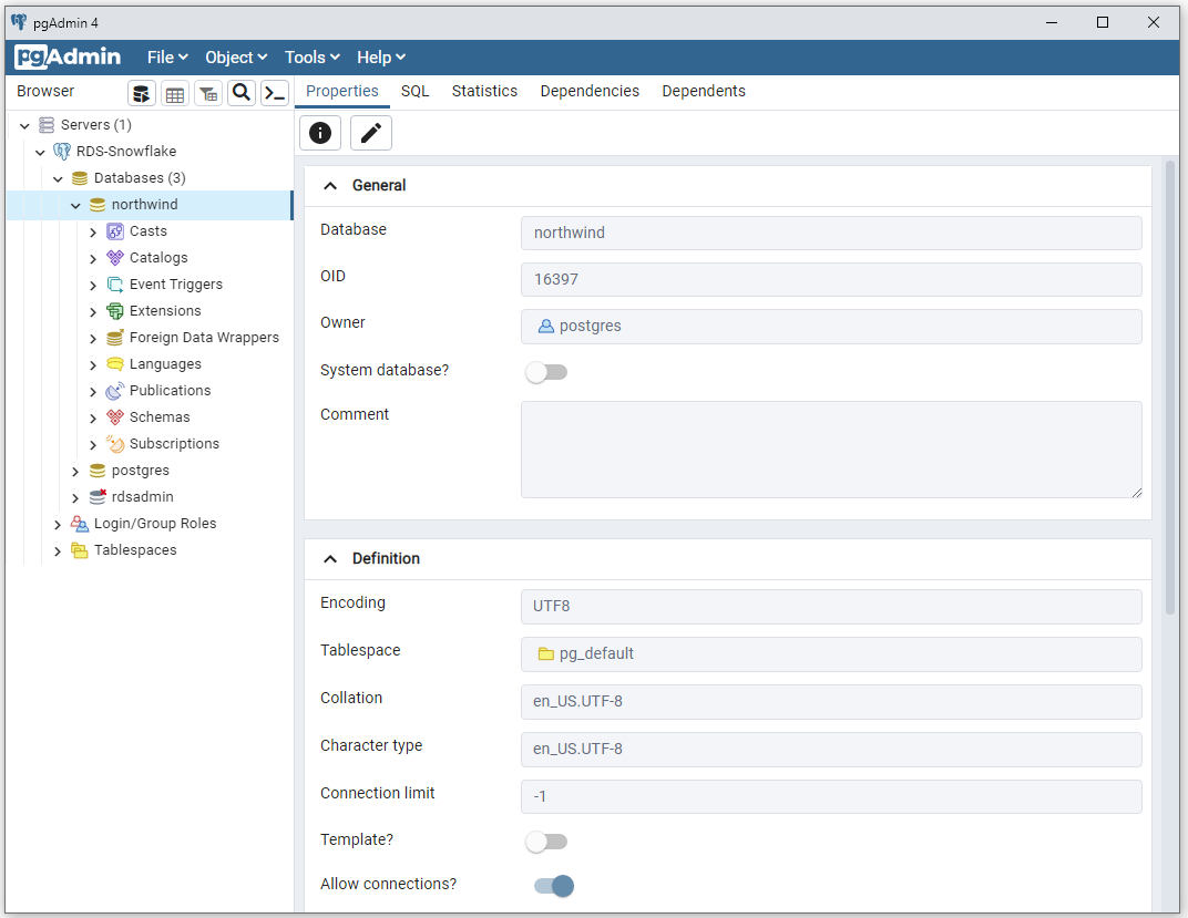 Northwind database