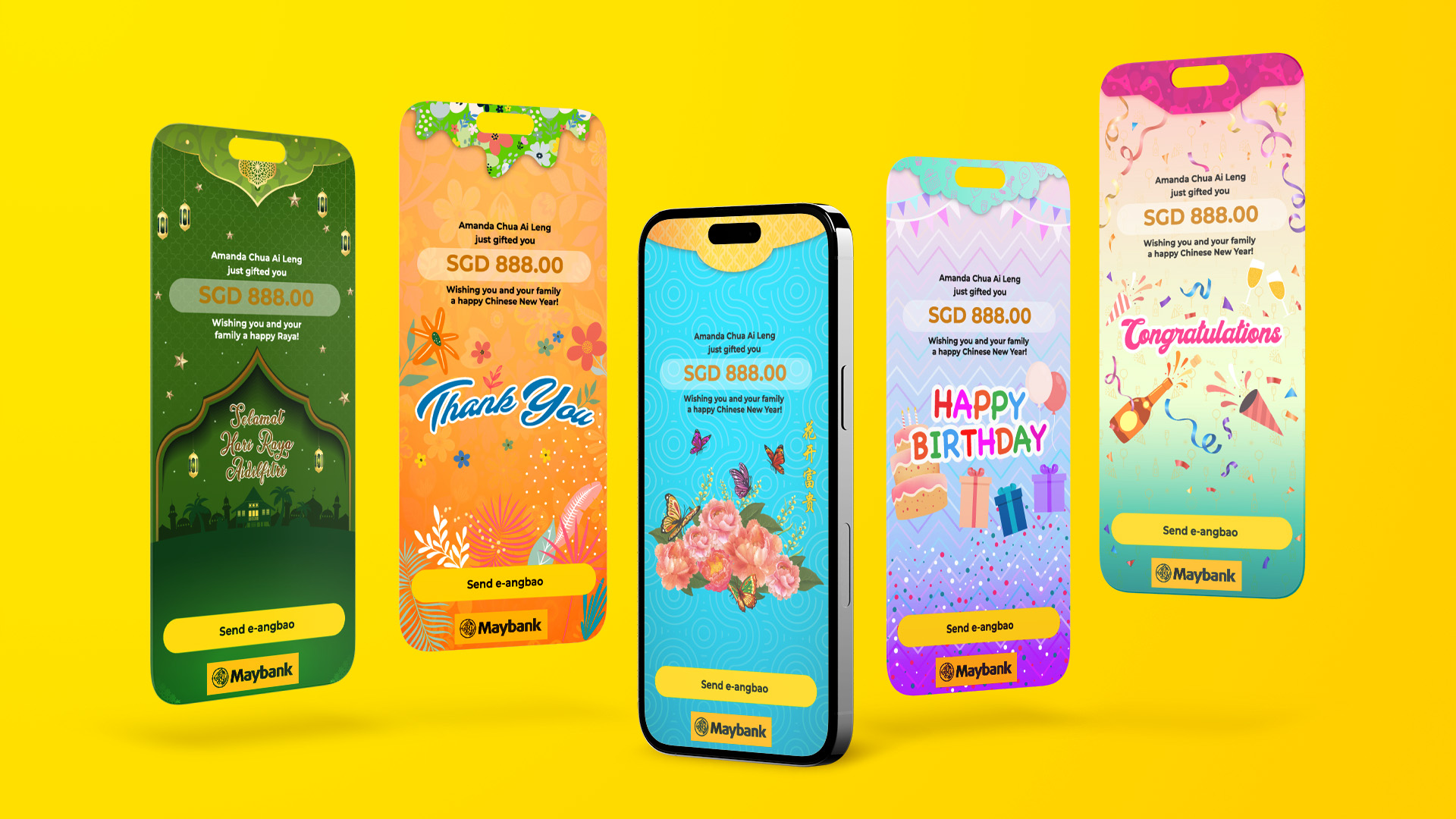 Maybank e-Angbao designs