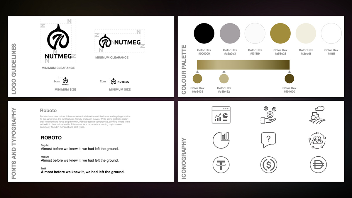 Nutmeg exchange design guidelines