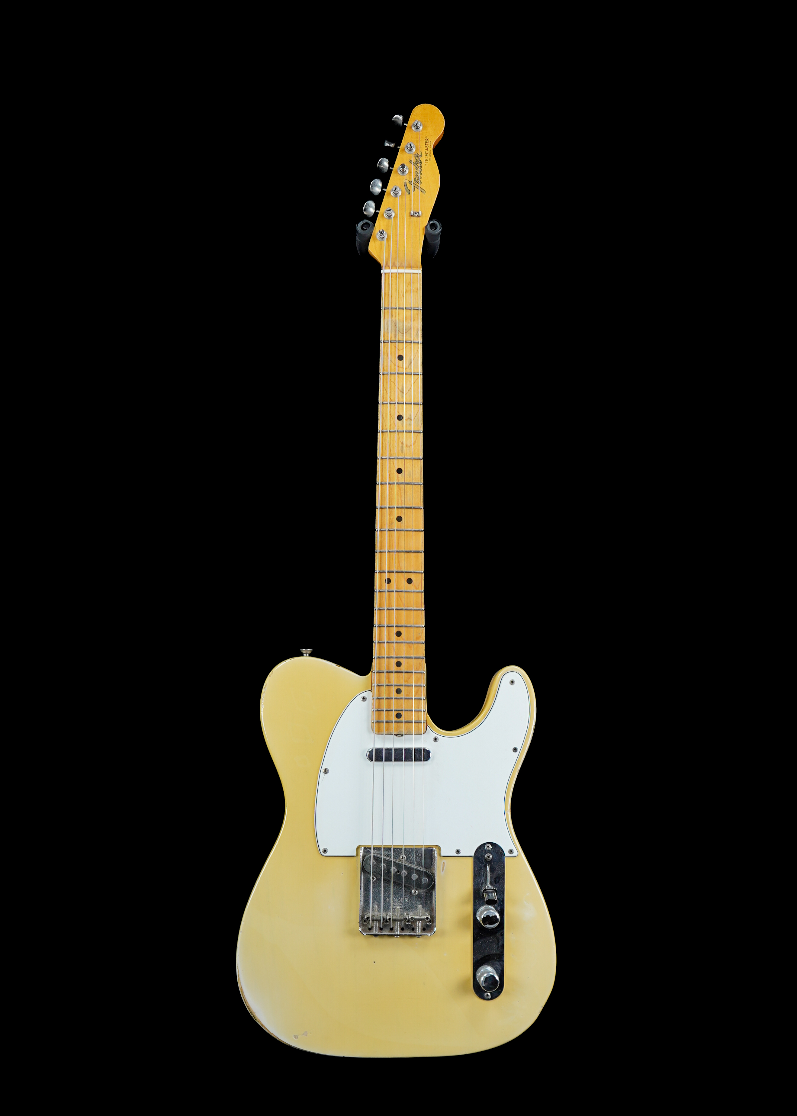 a professional photo of a 1966 Fender Telecaster Blonde guitar by Tone Brothers, the best place to sell your vintage guitar