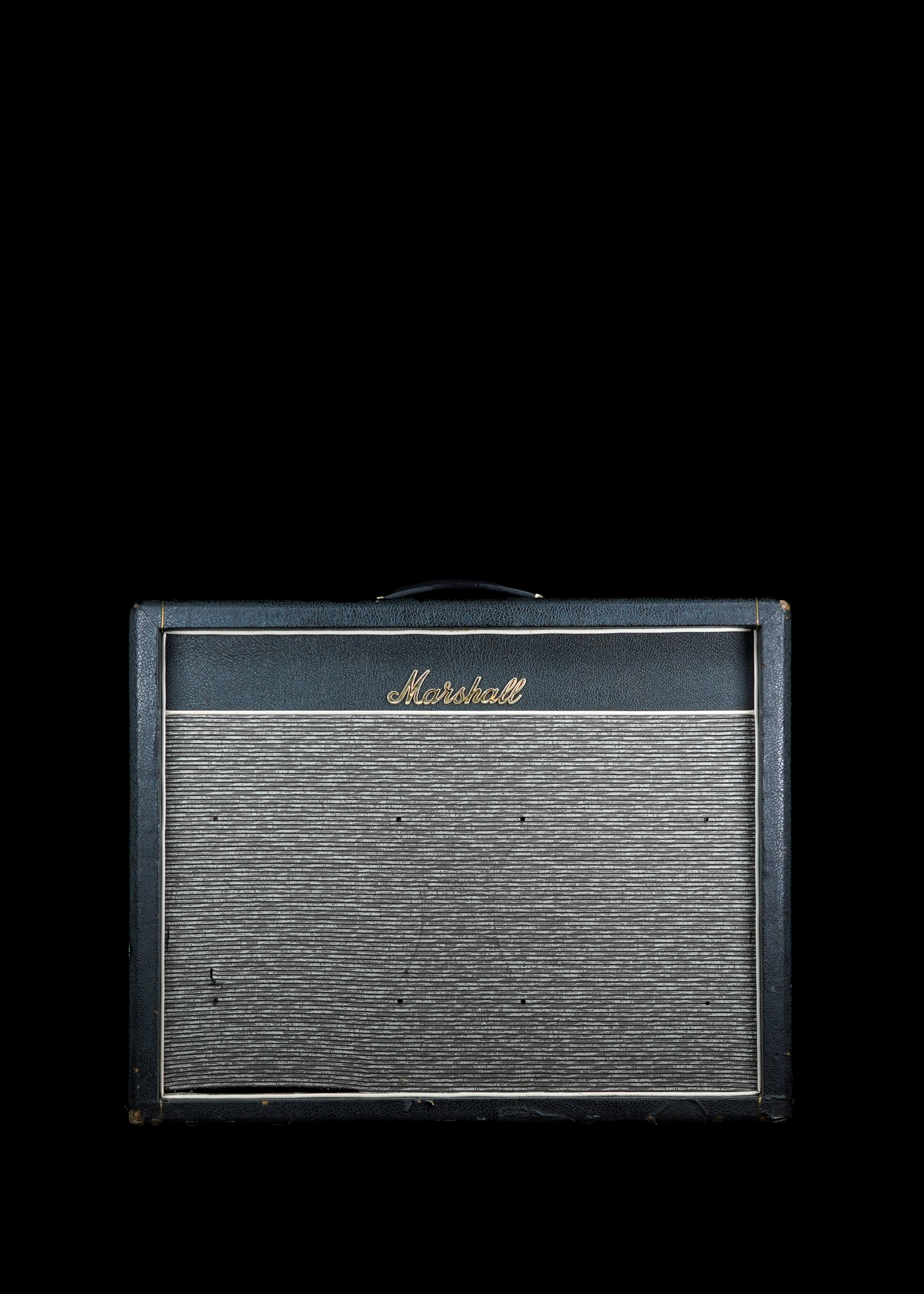 a professional photo of a rare 1965 Marshall JTM 45 MKIV Model 1962 Bluesbreaker Black 2x12 vintage amp by Tone Brothers, the best place to sell my vintage Marshall amp
