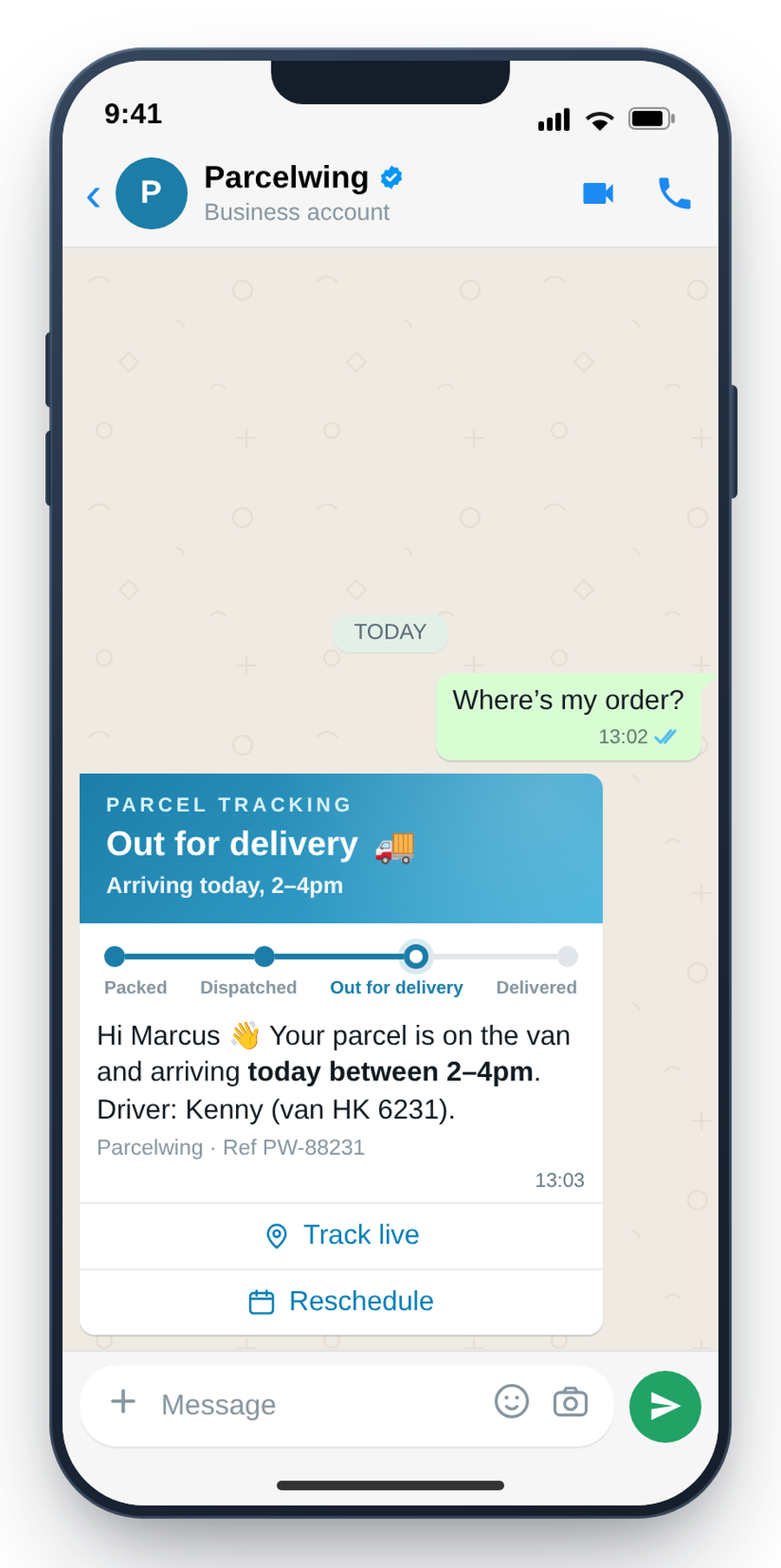 imBee inbox showing live conversations