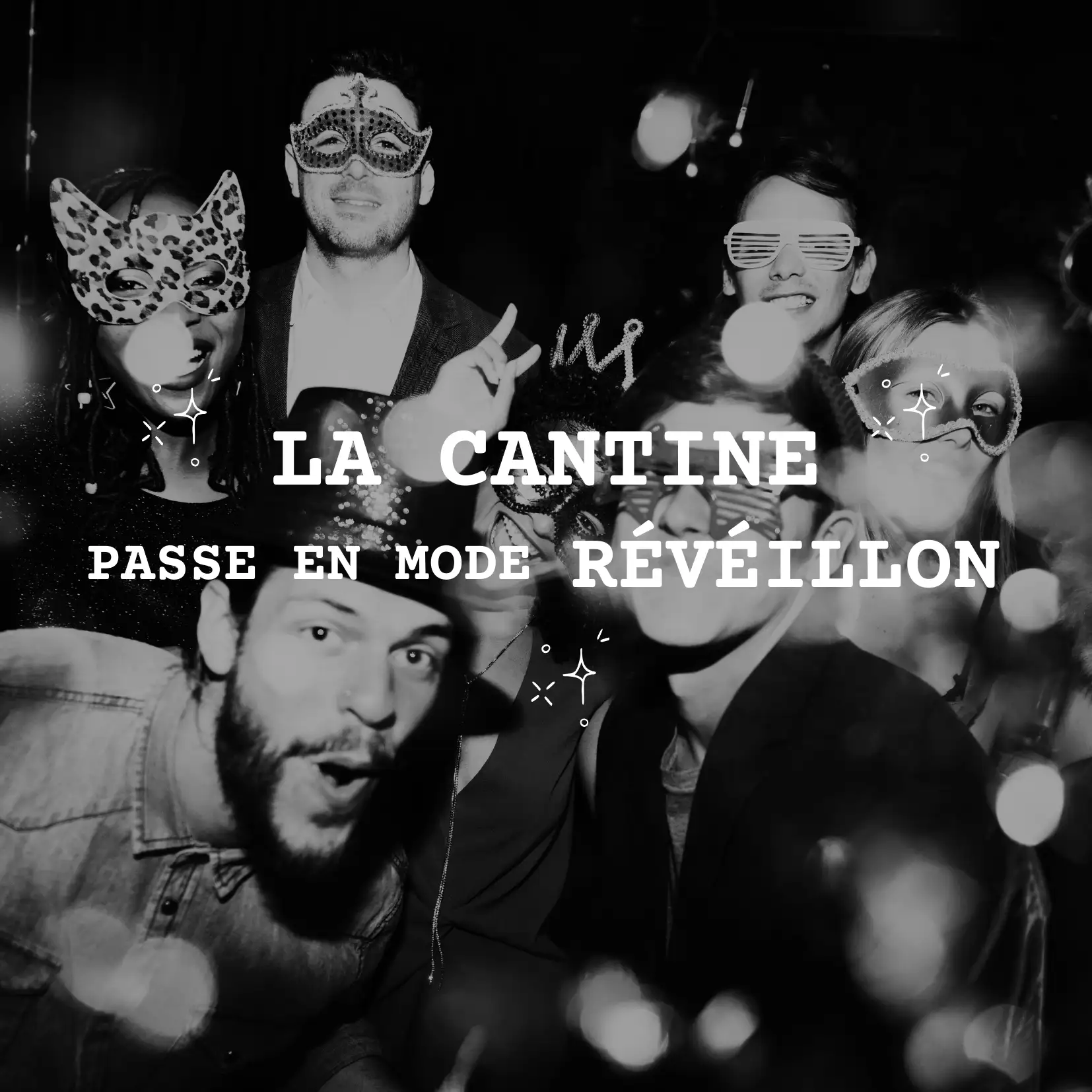 Ambiance festive. Soirée de reveillon à Annecy