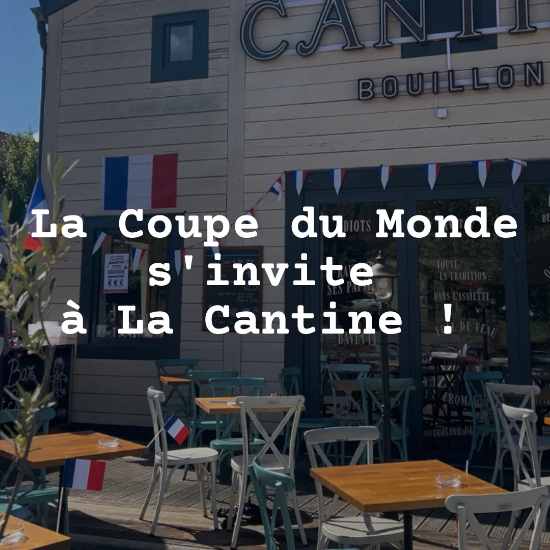 Terrasse la cantine décorée façon Fan zone
