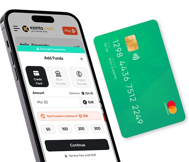 Konto.com - Reload Using Credit Card