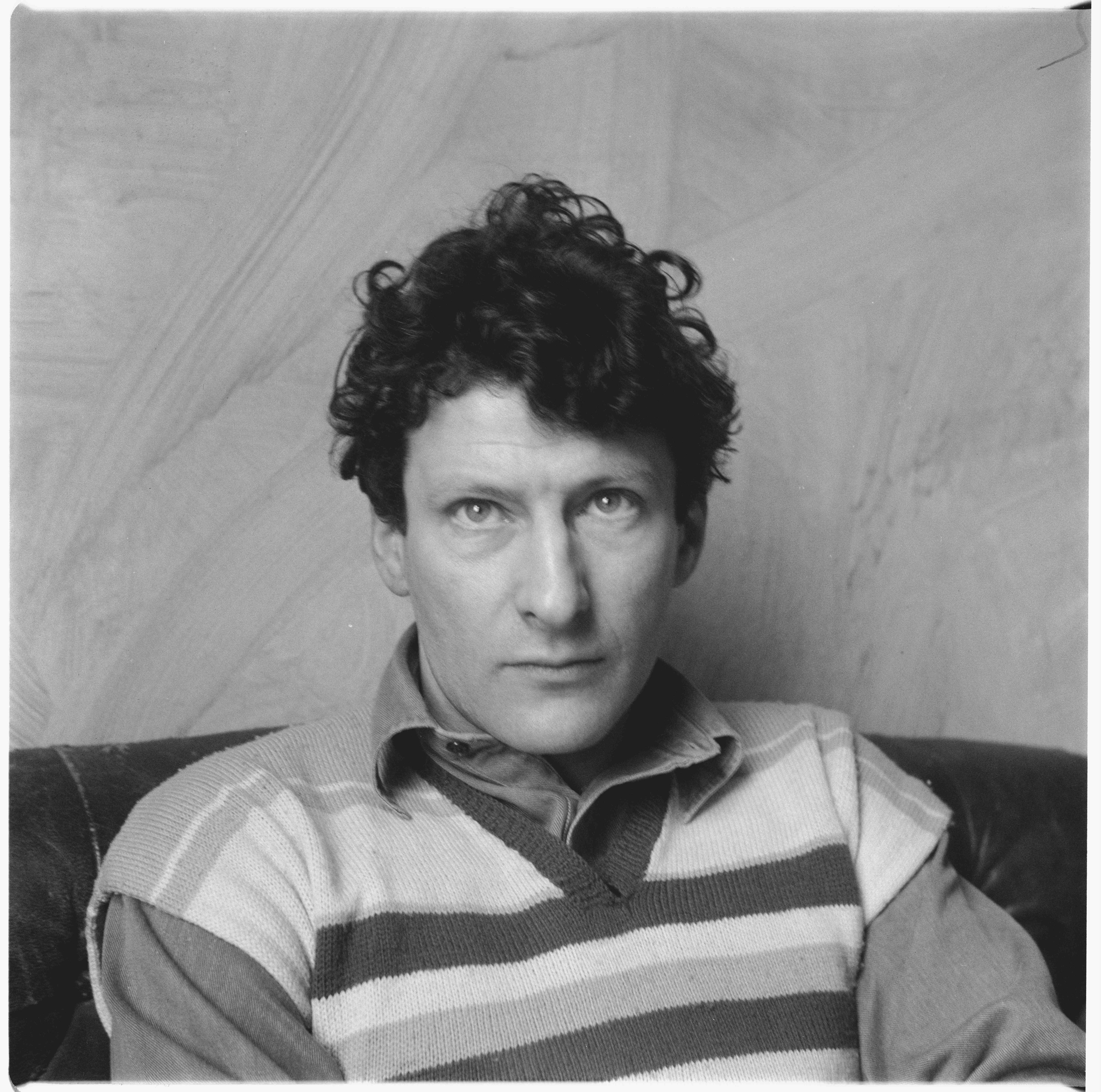 Lucian Freud, in his studio, Paddington, London, 1952-1953 (b/w photo)