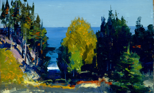 The Grove - Monhegan, 1911 (oil on board)