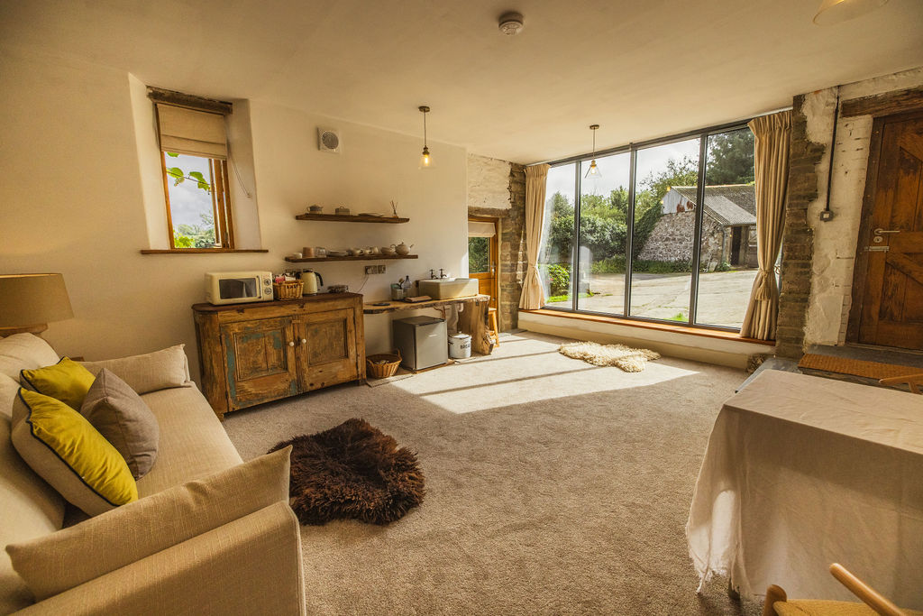 The Shippon barn suite at Borough Farm, Devon