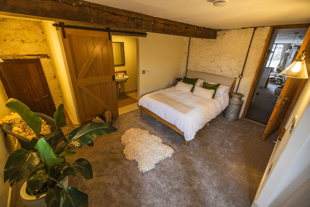 The Dairy accessible barn suite at Borough Farm, Devon