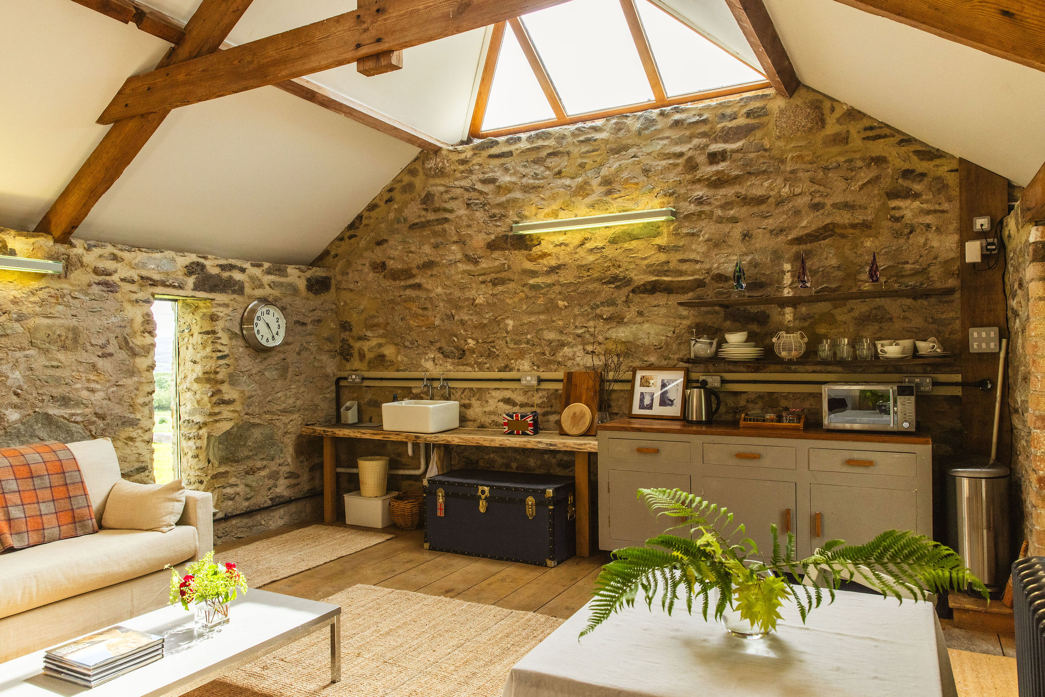 The Yard — barn studio detail at Borough Farm, Devon