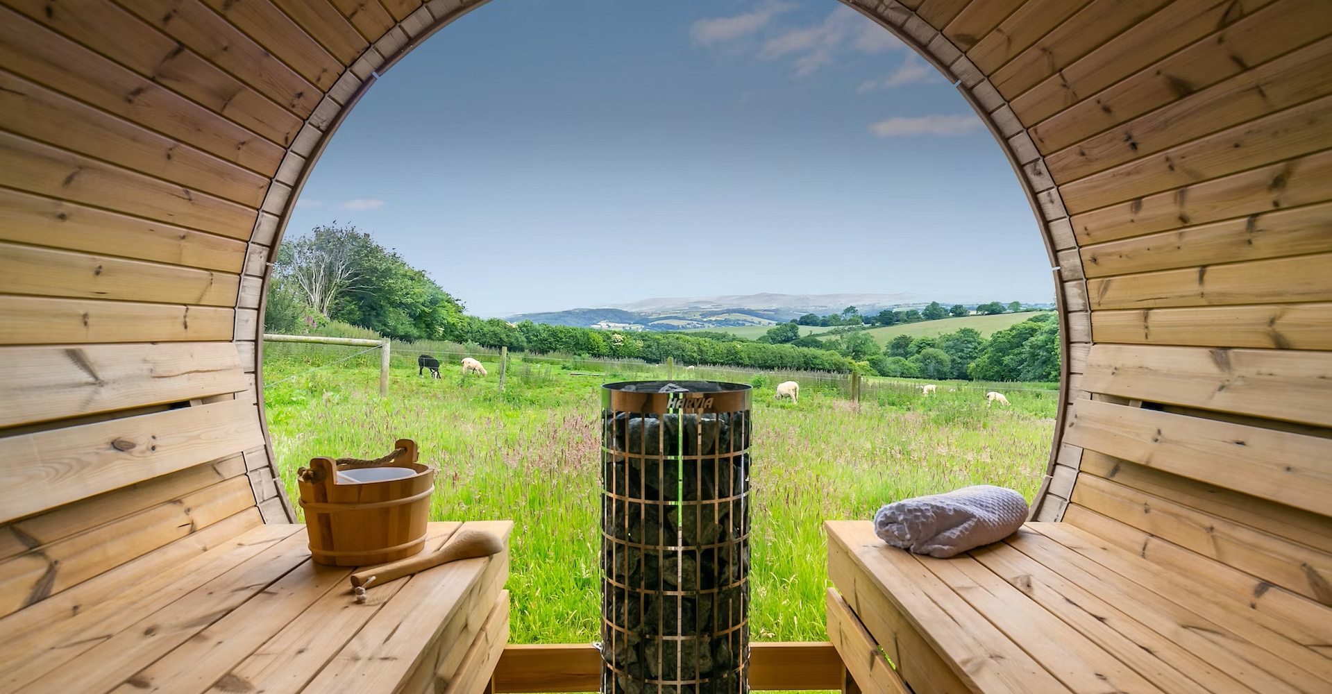 Great Links yurt glamping at Borough Farm, Devon