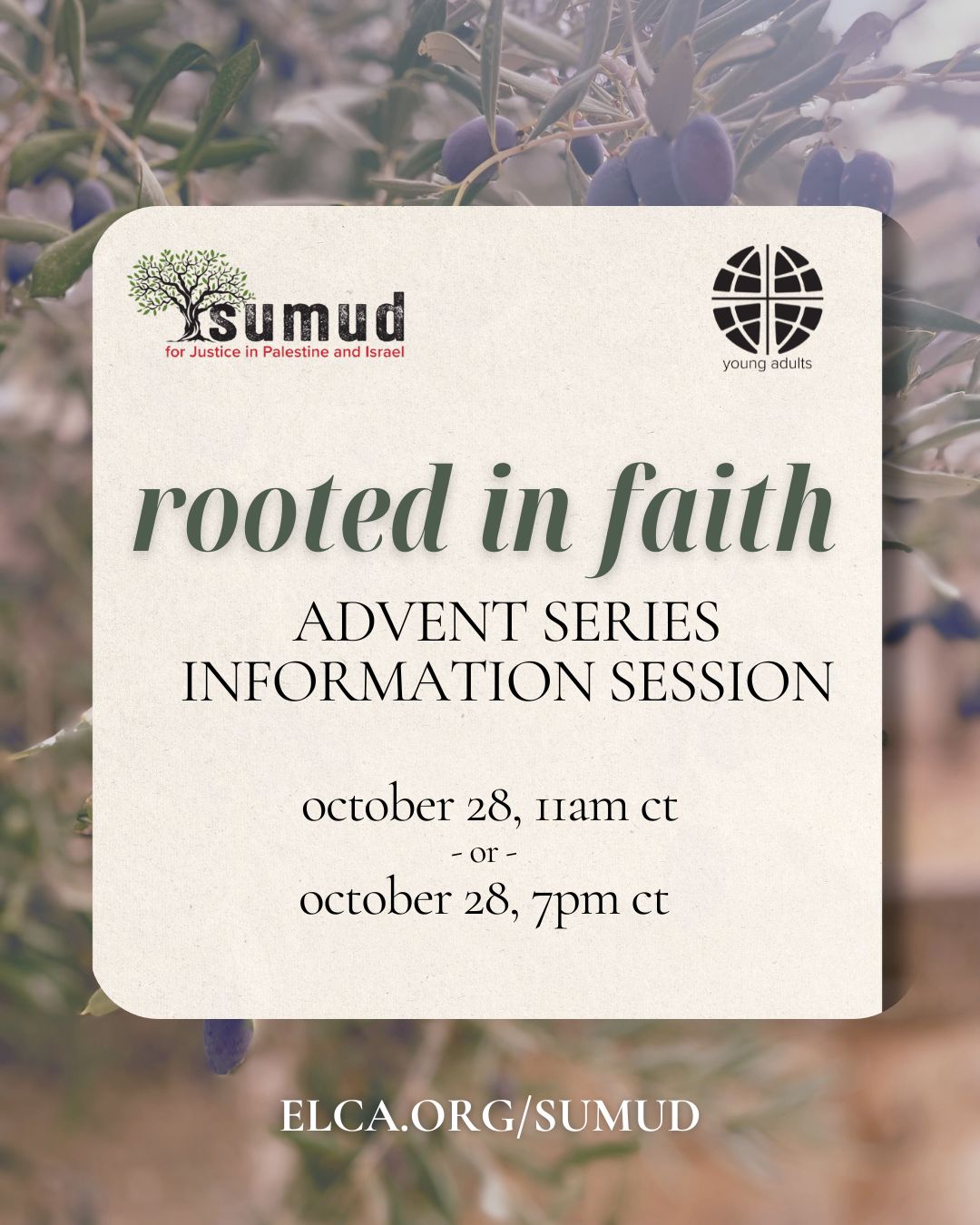 "Rooted in Faith" Sumud Advent Series Introduction Session
