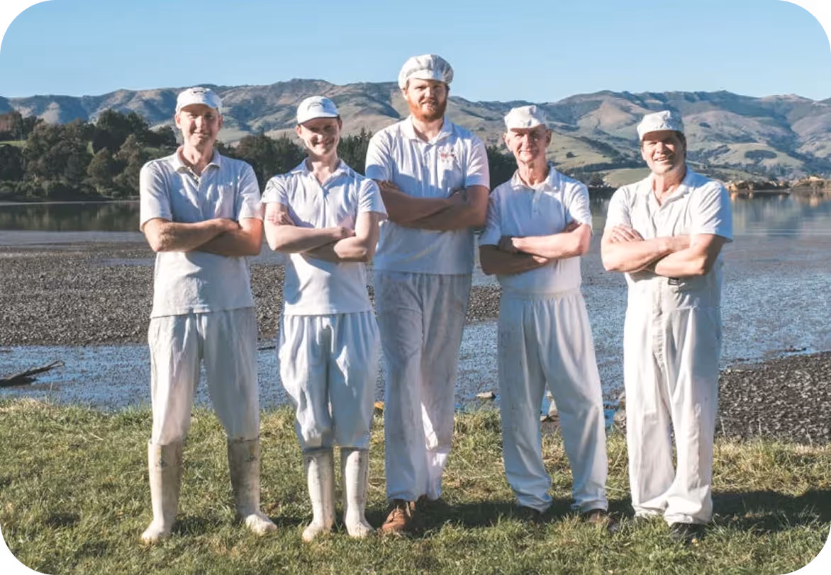 smiling farmers
