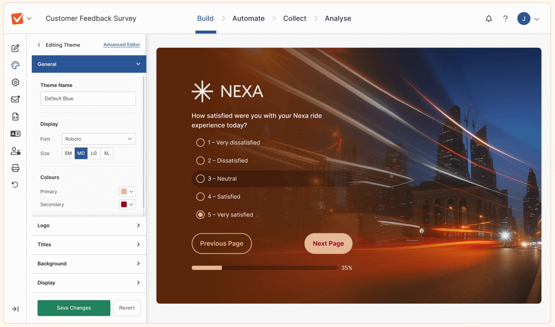 Image showing the Theme Editor tool