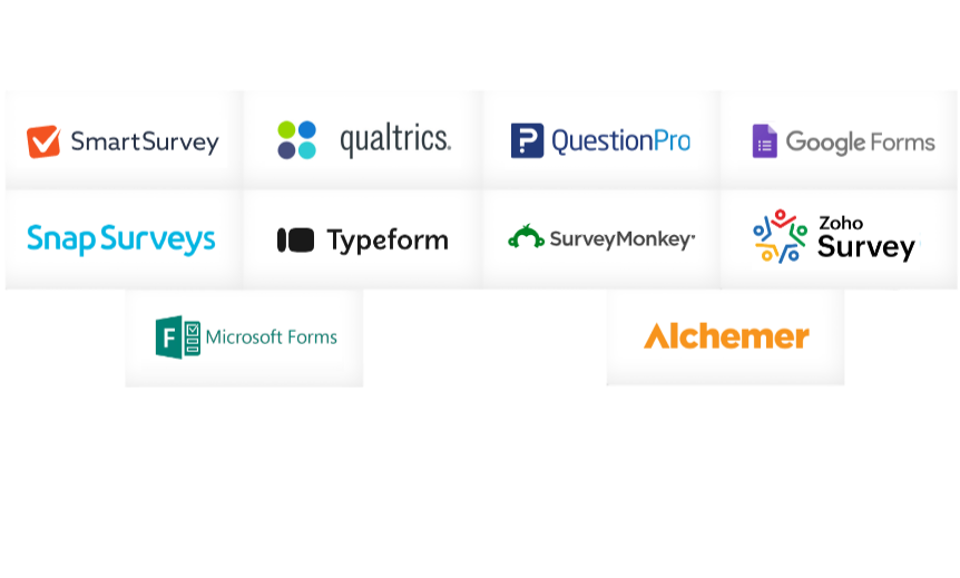 Survey tool logos