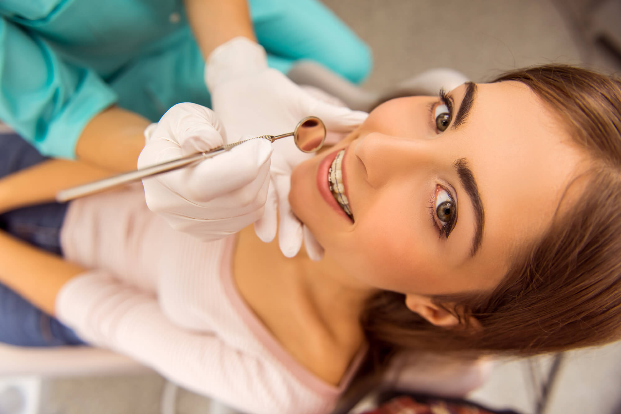 woman with Braces Pompano Beach