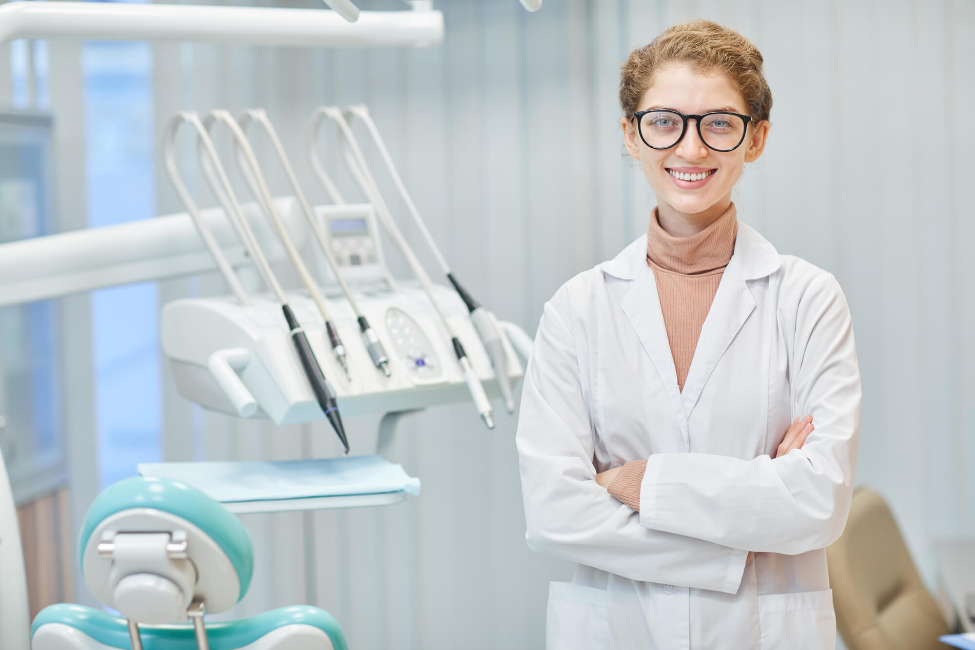 prosthodontist in their office in Pompano Beach