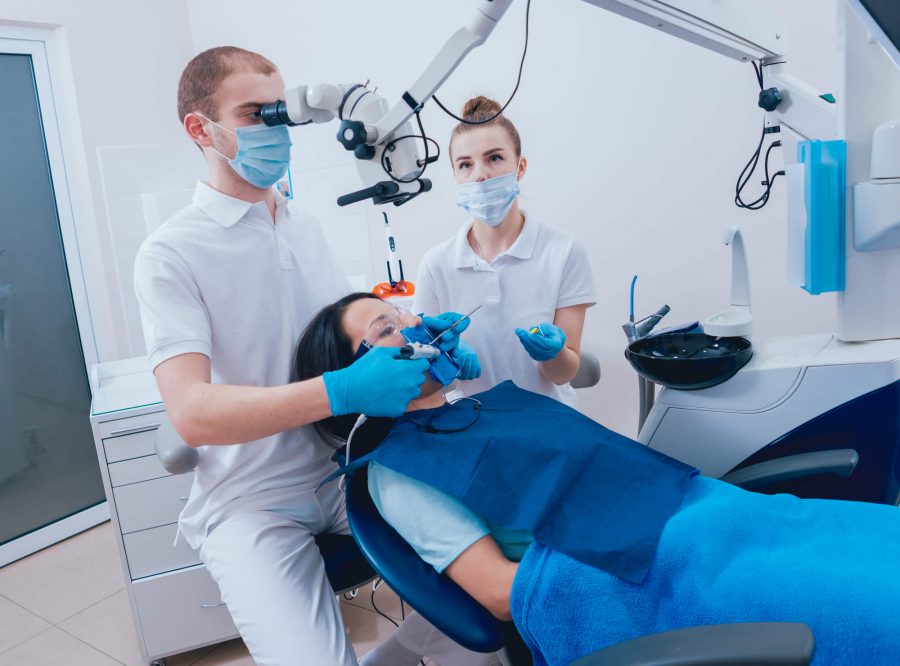 Man undergoing Root Canal in Pompano Beach