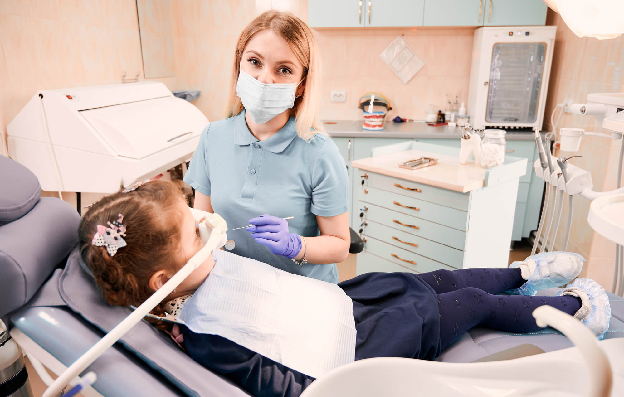 kid undergoing an oral procedure with sedation dentistry in pompano beach