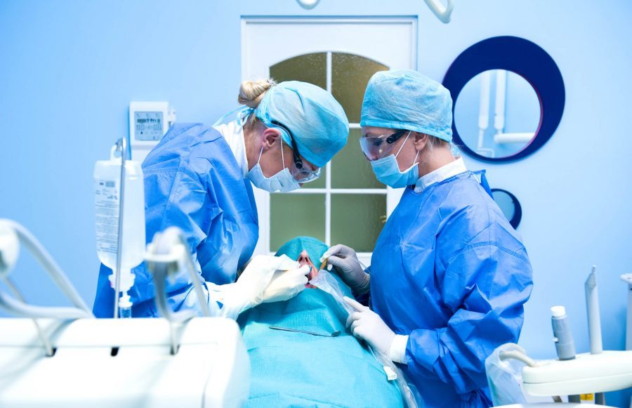 Patient getting Dental Implants in Pompano Beach