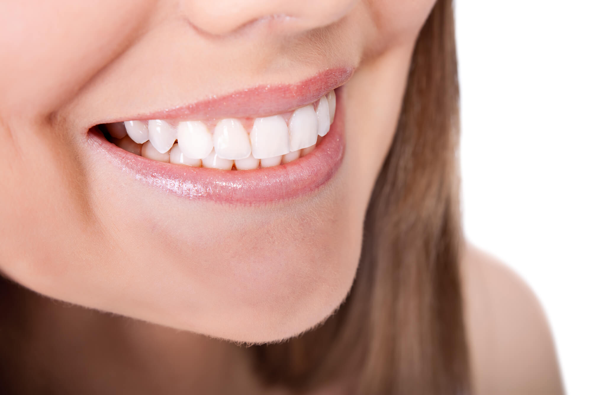 female patient happy with her teeth whitening in Pompano Beach