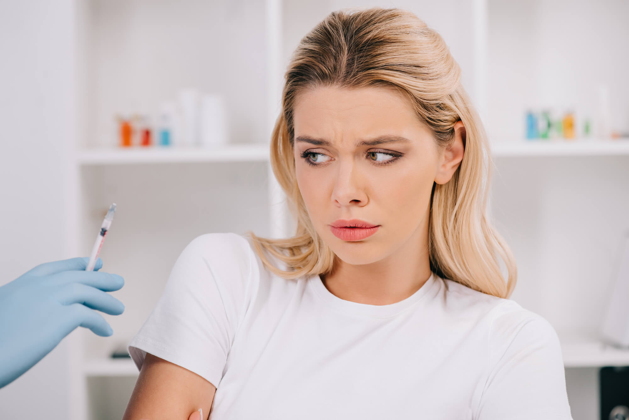 woman with dental fear and needs sedation dentistry in Pompano Beach