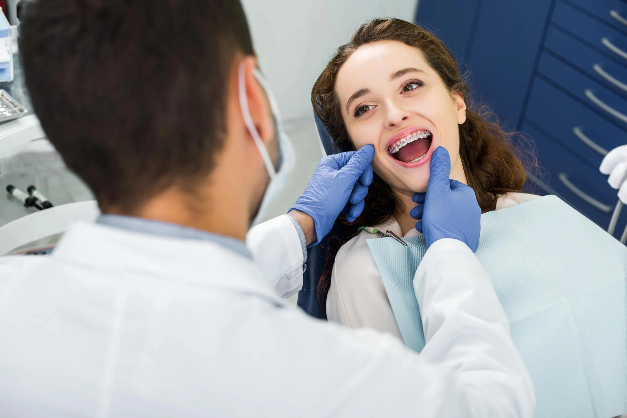 Dental checkup for braces in Pompano Beach.