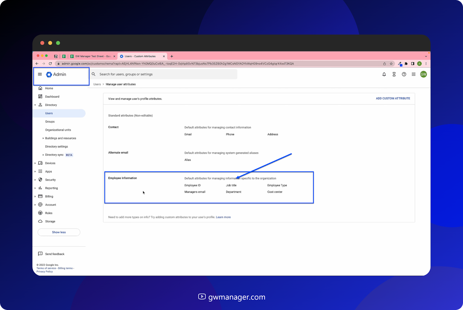 we will see that we do not have any custom schema created yet in "Admin Console"