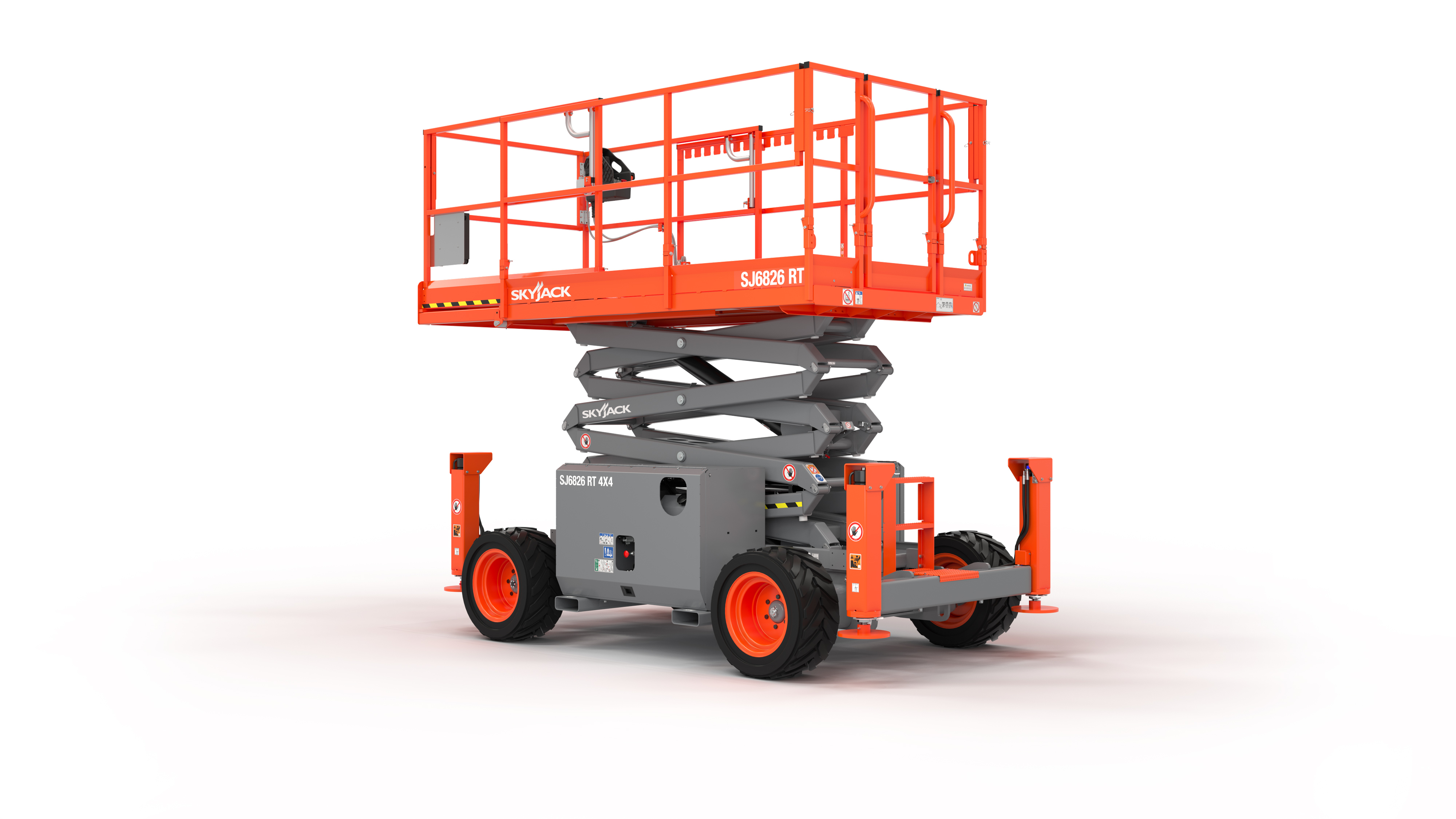 Skyjack SJ6826 RT with outriggers