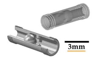 Example component with a hollow structure.